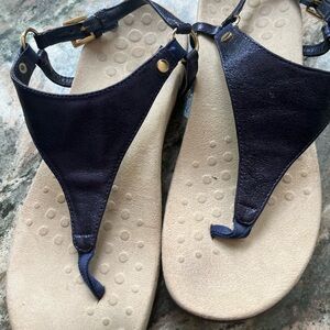 Vionic Blue Metallic sandals Size 8